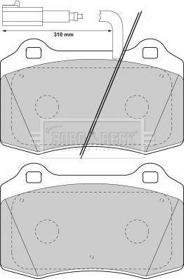 Borg & Beck BBP1737 - Гальмівні колодки, дискові гальма autozip.com.ua