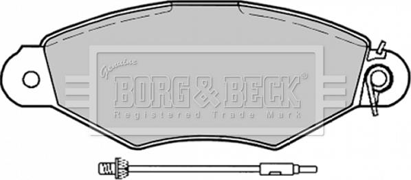 Borg & Beck BBP1729 - Гальмівні колодки, дискові гальма autozip.com.ua