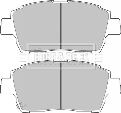 Borg & Beck BBP1728 - Гальмівні колодки, дискові гальма autozip.com.ua