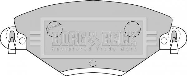 Borg & Beck BBP1722 - Гальмівні колодки, дискові гальма autozip.com.ua