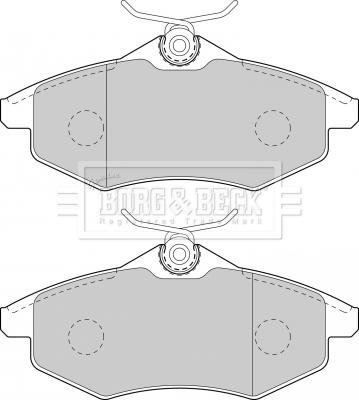Borg & Beck BBP1727 - Гальмівні колодки, дискові гальма autozip.com.ua