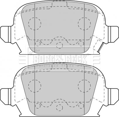 Borg & Beck BBP1774 - Гальмівні колодки, дискові гальма autozip.com.ua