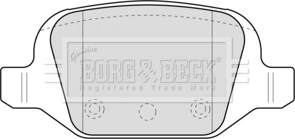 Borg & Beck BBP1775 - Гальмівні колодки, дискові гальма autozip.com.ua