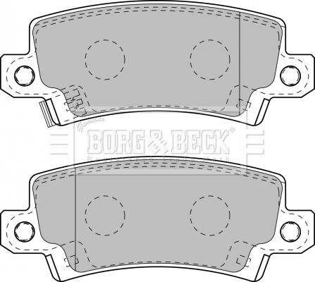 Borg & Beck BBP1770 - Гальмівні колодки, дискові гальма autozip.com.ua