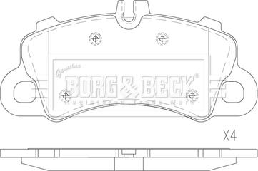 Borg & Beck BBP2900 - Гальмівні колодки, дискові гальма autozip.com.ua