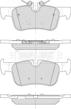 Borg & Beck BBP2499 - Гальмівні колодки, дискові гальма autozip.com.ua