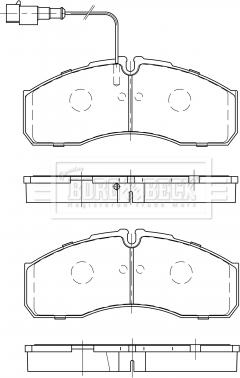 Borg & Beck BBP2490 - Гальмівні колодки, дискові гальма autozip.com.ua