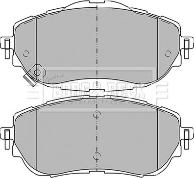 Borg & Beck BBP2441 - Гальмівні колодки, дискові гальма autozip.com.ua