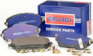 Borg & Beck BBP2441 - Гальмівні колодки, дискові гальма autozip.com.ua