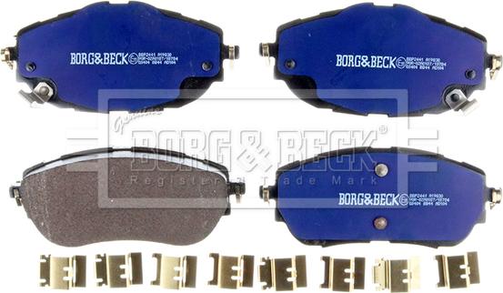 Borg & Beck BBP2441 - Гальмівні колодки, дискові гальма autozip.com.ua