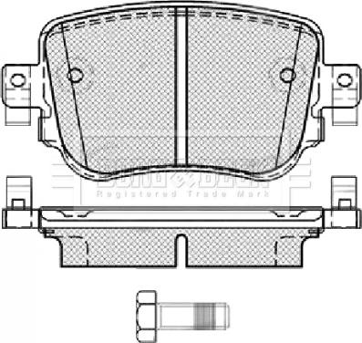 Borg & Beck BBP2448 - Гальмівні колодки, дискові гальма autozip.com.ua