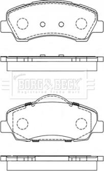 Borg & Beck BBP2442 - Гальмівні колодки, дискові гальма autozip.com.ua