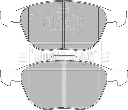 Borg & Beck BBP2456 - Гальмівні колодки, дискові гальма autozip.com.ua