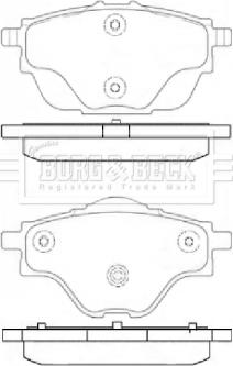Borg & Beck BBP2451 - Гальмівні колодки, дискові гальма autozip.com.ua