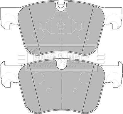 Borg & Beck BBP2453 - Гальмівні колодки, дискові гальма autozip.com.ua