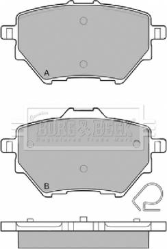 Borg & Beck BBP2452 - Гальмівні колодки, дискові гальма autozip.com.ua