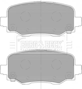 Borg & Beck BBP2466 - Гальмівні колодки, дискові гальма autozip.com.ua