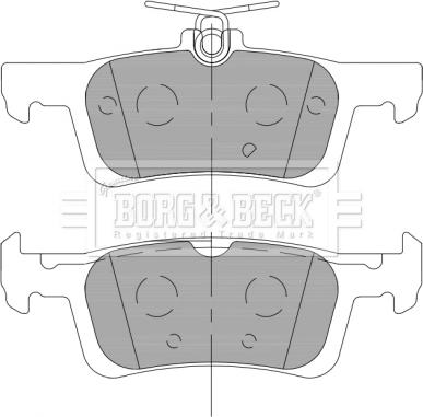 Borg & Beck BBP2462 - Гальмівні колодки, дискові гальма autozip.com.ua