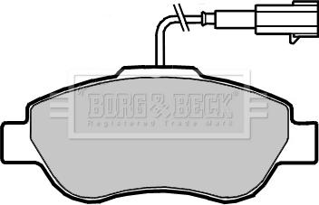 Borg & Beck BBP2416 - Гальмівні колодки, дискові гальма autozip.com.ua
