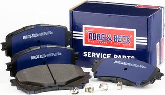 Borg & Beck BBP2411 - Гальмівні колодки, дискові гальма autozip.com.ua