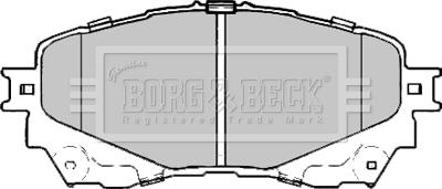 Borg & Beck BBP2411 - Гальмівні колодки, дискові гальма autozip.com.ua