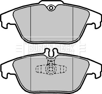 Borg & Beck BBP2418 - Гальмівні колодки, дискові гальма autozip.com.ua