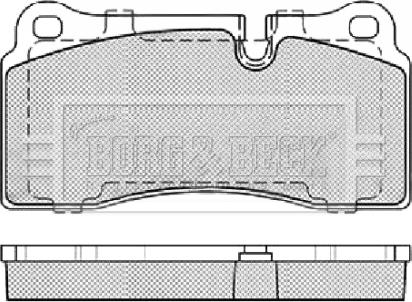 Borg & Beck BBP2439 - Гальмівні колодки, дискові гальма autozip.com.ua