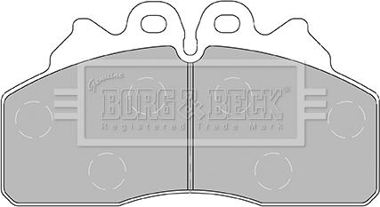 Borg & Beck BBP2435 - Гальмівні колодки, дискові гальма autozip.com.ua