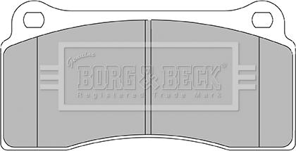 Borg & Beck BBP2437 - Гальмівні колодки, дискові гальма autozip.com.ua