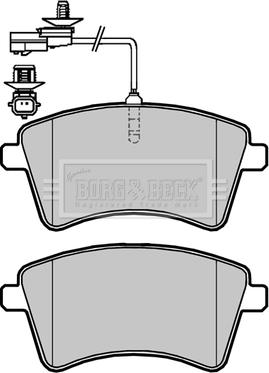 Borg & Beck BBP2420 - Гальмівні колодки, дискові гальма autozip.com.ua