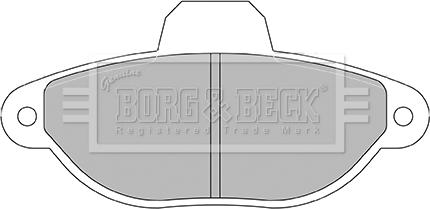 Borg & Beck BBP2428 - Гальмівні колодки, дискові гальма autozip.com.ua