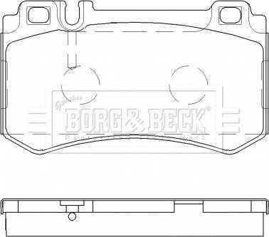 Borg & Beck BBP2478 - Гальмівні колодки, дискові гальма autozip.com.ua