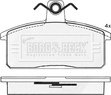 Borg & Beck BBP2545 - Гальмівні колодки, дискові гальма autozip.com.ua