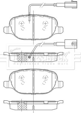 Borg & Beck BBP2554 - Гальмівні колодки, дискові гальма autozip.com.ua