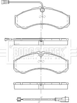 Borg & Beck BBP2551 - Гальмівні колодки, дискові гальма autozip.com.ua