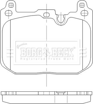 Borg & Beck BBP2562 - Гальмівні колодки, дискові гальма autozip.com.ua