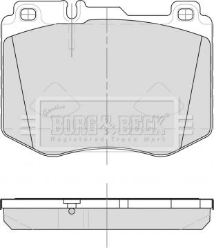 Borg & Beck BBP2500 - Гальмівні колодки, дискові гальма autozip.com.ua