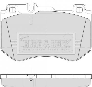 Borg & Beck BBP2501 - Гальмівні колодки, дискові гальма autozip.com.ua