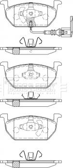 Borg & Beck BBP2511 - Гальмівні колодки, дискові гальма autozip.com.ua