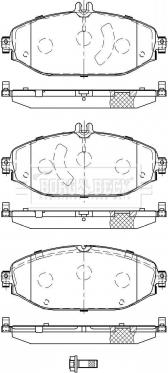 Borg & Beck BBP2513 - Гальмівні колодки, дискові гальма autozip.com.ua