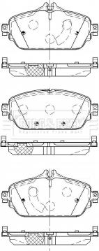 Borg & Beck BBP2512 - Гальмівні колодки, дискові гальма autozip.com.ua