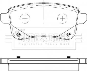 Borg & Beck BBP2538 - Гальмівні колодки, дискові гальма autozip.com.ua