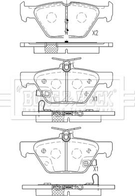 Borg & Beck BBP2571 - Гальмівні колодки, дискові гальма autozip.com.ua