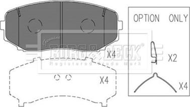 Borg & Beck BBP2691 - Гальмівні колодки, дискові гальма autozip.com.ua