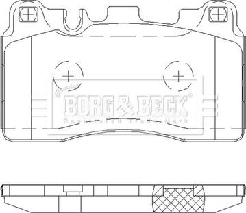 Borg & Beck BBP2653 - Гальмівні колодки, дискові гальма autozip.com.ua