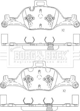 Borg & Beck BBP2668 - Гальмівні колодки, дискові гальма autozip.com.ua