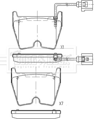 Borg & Beck BBP2617 - Гальмівні колодки, дискові гальма autozip.com.ua