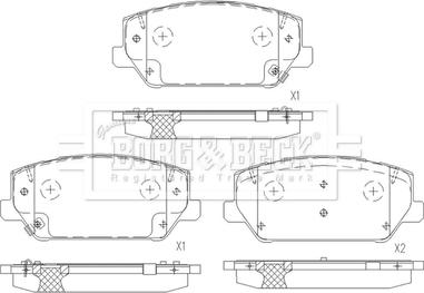 Borg & Beck BBP2675 - Гальмівні колодки, дискові гальма autozip.com.ua