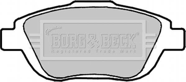 Borg & Beck BBP2096 - Гальмівні колодки, дискові гальма autozip.com.ua