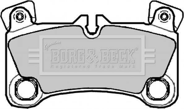 Borg & Beck BBP2092 - Гальмівні колодки, дискові гальма autozip.com.ua